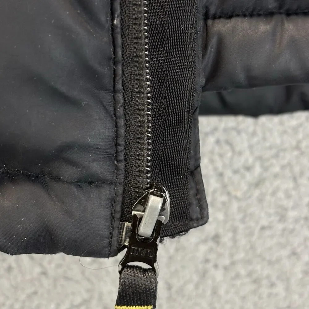 Gap Kids Down Puffer Youth L‎ 10 HoodedJacket Coat Snow Ski **ZIPPER FLAW READ**